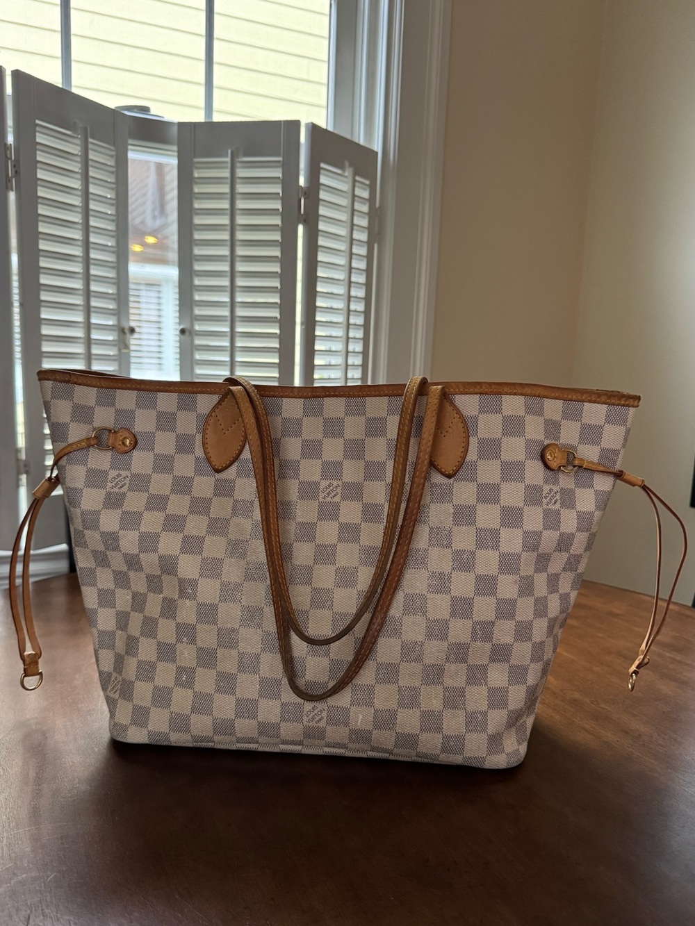 Louis Vuitton - Neverfull MM Damier Azur N51107 Authentic/2013